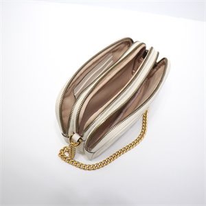 Gu.cci GG Marmont Mini Chain Bag White Leather 546581