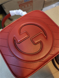 Gu.cci Blondie Top Handle Bag Red Leather 744434