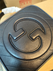 Gu.cci Blondie Top Handle Bag Black Leather 744434