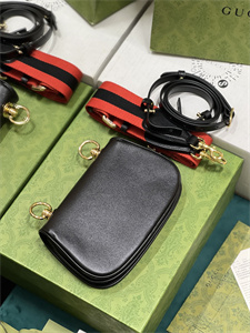 Gu.cci Blondie Mini Bag Black Leather 698643