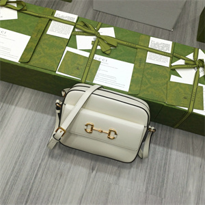 Gu.cci Horsebit 1955 Small Shoulder Bag White leather 645454