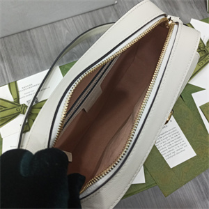 Gu.cci Horsebit 1955 Small Shoulder Bag White leather 645454