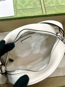 Gu.cci Blondie Mini Shoulder Bag White Leather 760175