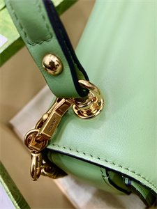 Gu.cci Blondie Small Top Handle Bag Light Green Leather 735101