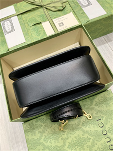 Gu.cci Blondie Small Top Handle Bag Black Leather 735101