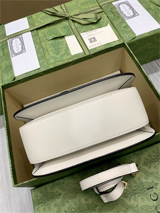 Gu.cci Blondie Small Top Handle Bag White Leather 735101