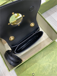 Gu.cci Blondie Mini Shoulder Bag Black Leather 724645