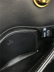 Gu.cci Blondie Mini Shoulder Bag Black Leather 724645