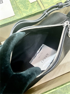 Gu.cci Blondie Small Shoulder Bag Black Leather 760169