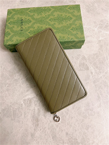 Gu.cci Blondie Zip Around Wallet Dark Grey Leather 760312