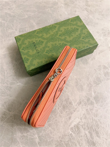 Gu.cci Blondie Zip Around Wallet Pink Leather 760312