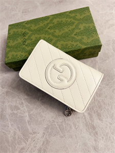 Gu.cci Blondie Wallet White Leather 760336