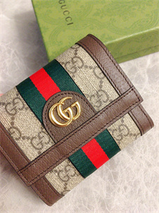 gu.cci ophidia tri-fold wallet gg S*p*e canvas 523174