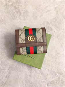 gu.cci ophidia tri-fold wallet gg S*p*e canvas 523174
