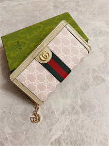 gu.cci ophidia gg zipper around wallet S*p*e canvas 523154