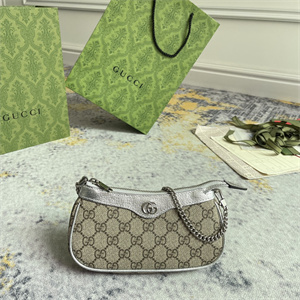 gu.cci ophidia mini bag gg S*p*e canvas silver 764960