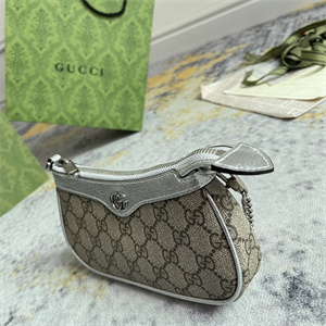 gu.cci ophidia mini bag gg S*p*e canvas silver 764960