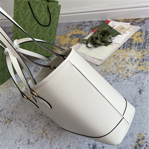 Gu.cci Ophidia Mini Tote Bag White Leather 765043