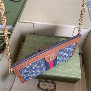 Gu.cci Ophidia GG Small Shoulder Bag Blue Denim 503877