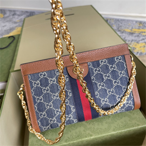 Gu.cci Ophidia GG Small Shoulder Bag Blue Denim 503877