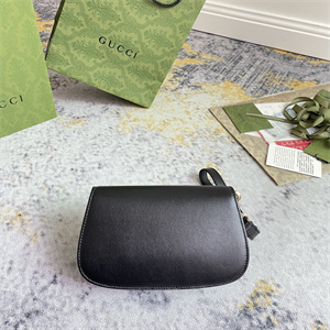 Gu.cci Blondie Mini Bag Black Leather 698630