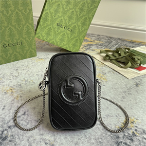 Gu.cci Blondie Mini Bag Black Leather 760315