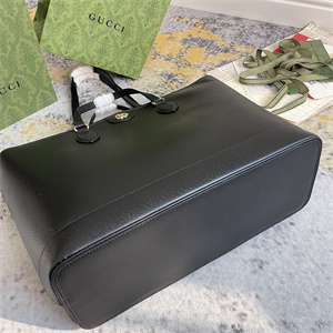 Gu.cci Ophidia Medium Tote Bag Black Leather 778958