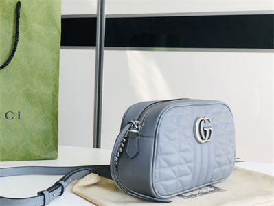 Gu.cci GG Marmont Small Shoulder Bag Blue 447632