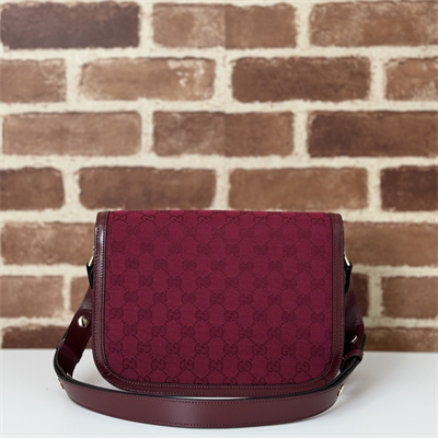 G*u*i horsebit 1955 shoulder bag gg canvas burgundy 602204