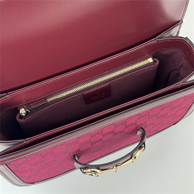 G*u*i horsebit 1955 shoulder bag gg canvas burgundy 602204