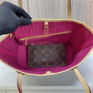 L.V Neverful PM Monogram Canvas Inside Hot Pink M41179