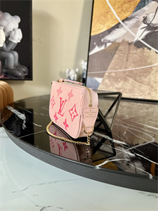 L.V Mini Pochette Accessories Monogram Empreinte Pink M80501