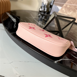 L.V Mini Pochette Accessories Monogram Empreinte Pink M80501