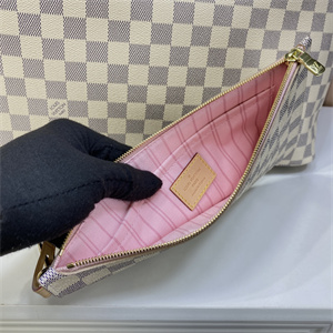 L.V Neverful GM Damier Azur Inside Pink N40604