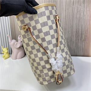 L.V Neverful MM Damier Azur Inside Cream N41361