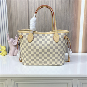 L.V Neverful PM Damier Azur Inside Cream N41362