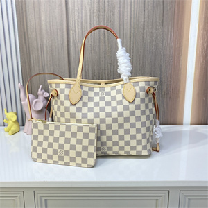 L.V Neverful PM Damier Azur Inside Cream N41362