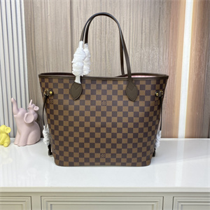 L.V Neverful MM Damier Ebene Inside Pink N41603