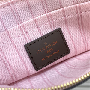 L.V Neverful MM Damier Ebene Inside Pink N41603