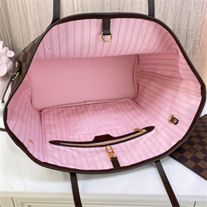 L.V Neverful MM Damier Ebene Inside Pink N41603