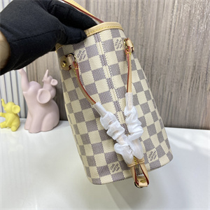 L.V Neverful PM Damier Azur Inside Pink N41606