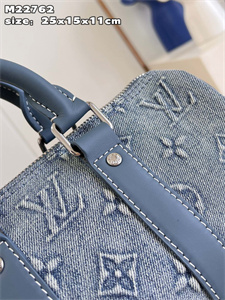 L.V Keepall Bandoulière 25 Monogram Washed Denim M22762