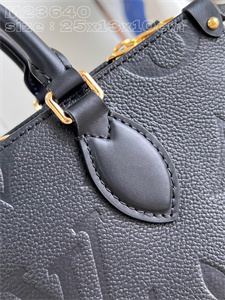 L.V ONTHEGO East West Monogram Empreinte Black M23640
