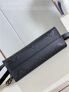 L.V ONTHEGO East West Monogram Empreinte Black M23640