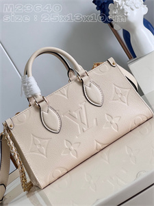L.V ONTHEGO East West Monogram Empreinte Cream M23698