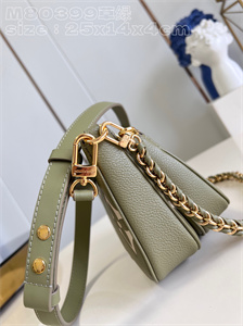 L.V  Multi Pochette Accessories Monogram Empreinte Grained Cowhide Green M80399