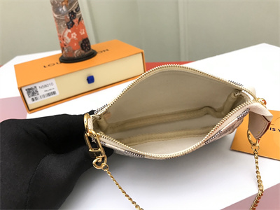 L.V Mini Pochette Accessories Damier Azur N58010