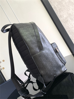 D*or backpack black oblique calfskin