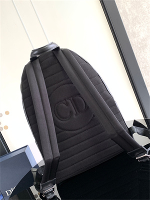 D*or backpack black oblique calfskin