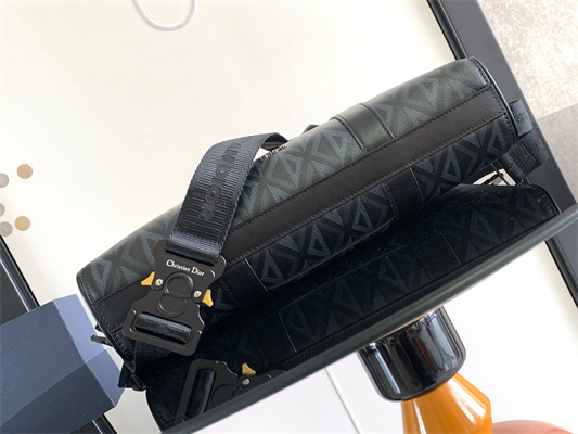 di.or lingot briefcase black cd Di*m*nd canvas and smooth calfskin